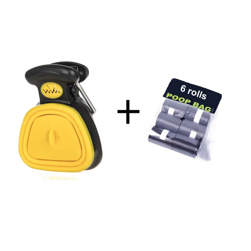 PawPort™ Foldable Pet Pooper Scooper – Clean & Go with Decomposable Bags