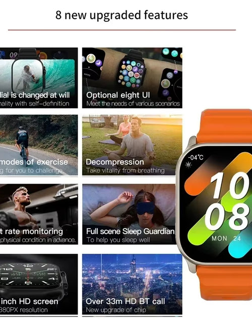 Load image into Gallery viewer, Smart Watch Bluetooth Talk Smartwatch Message Alert Heart Rate Monitor Sports Watch for Android IOS Men Women
