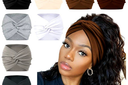 Hair Accessories Twisted Extra Large Thick Wide Headbands Turban Workout Headband Head Wraps for Women