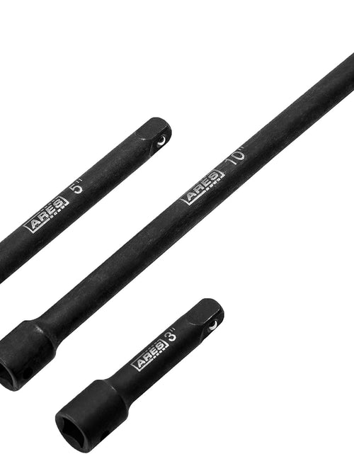 Load image into Gallery viewer, 70032-3/8-Inch Drive Impact Extension Bar Set - 3-Inch, 5-Inch, and 10-Inch Laser Etched Socket Extensions Expand the Range of Impact Drivers
