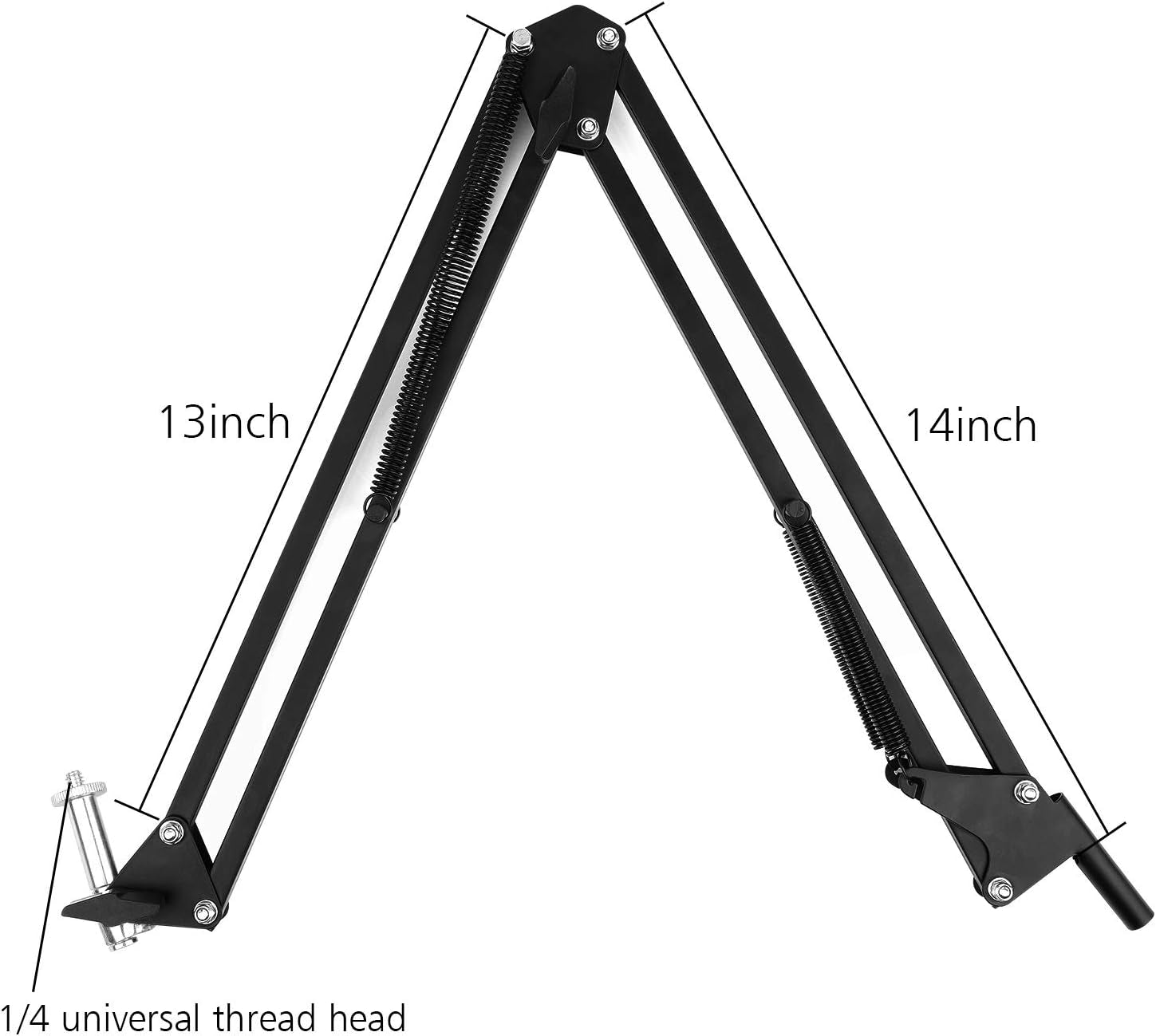 Overhead Video Stand Phone Holder Articulating Arm Phone Mount Table Top  Scissor Boom Arm Articulating Phone Stand Tablet Phone Holder for Streaming Phone Baking Crafting