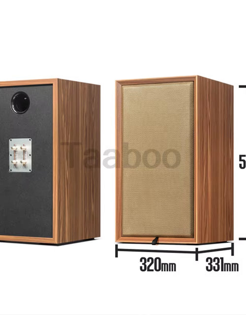 Load image into Gallery viewer, 8 Inch Three-Way Labyrinth Speaker Empty Box Bookshelf Speaker Home Speaker DIY Hifi Audio Wooden Handmade Box Passive Speaker
