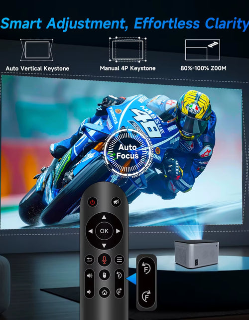 Load image into Gallery viewer, Android 11 4K Smart Projector 580ANSI 1920*1080P Full HD Wifi6 BT5.0 Allwinner H713 Voice Control Home Cinema Theater
