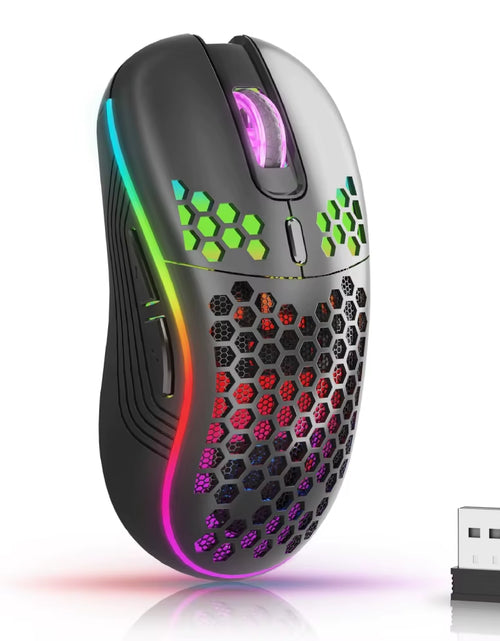 Em Load Mouse 2.4G Wireless Mouse with RGB Backlit 6-Button 3-Speed DPI Type C Recha