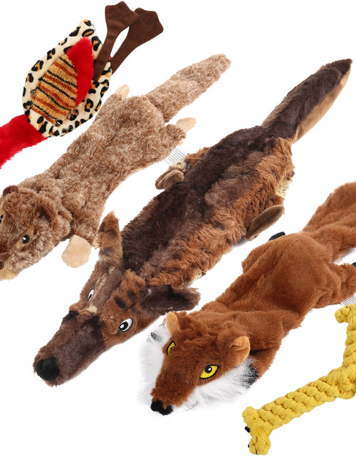 Load image into Gallery viewer, 5Pcs Dog Squeaky Toys for Small Medium Dog, No Stuffing
