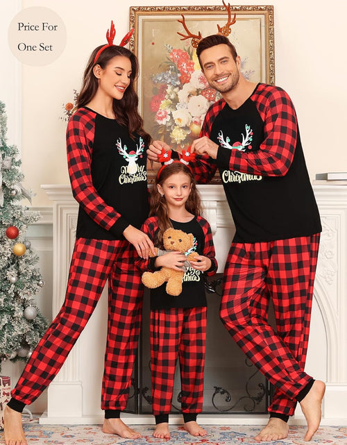 Load image into Gallery viewer, Christmas Pajamas Sets for Family Christmas Pjs Women Men Kid Sleepwear Holiday Festival Loungewear
