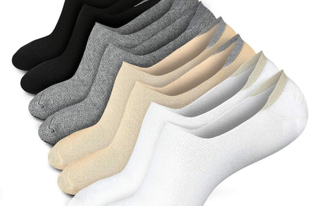 No Show Socks Women Low Socks Non Slip Flat Boat Line 4/8 Pairs