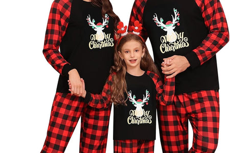 Christmas Pajamas Sets for Family Christmas Pjs Women Men Kid Sleepwear Holiday Festival Loungewear