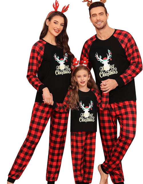 Load image into Gallery viewer, Christmas Pajamas Sets for Family Christmas Pjs Women Men Kid Sleepwear Holiday Festival Loungewear
