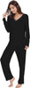 B- V Neck - Black