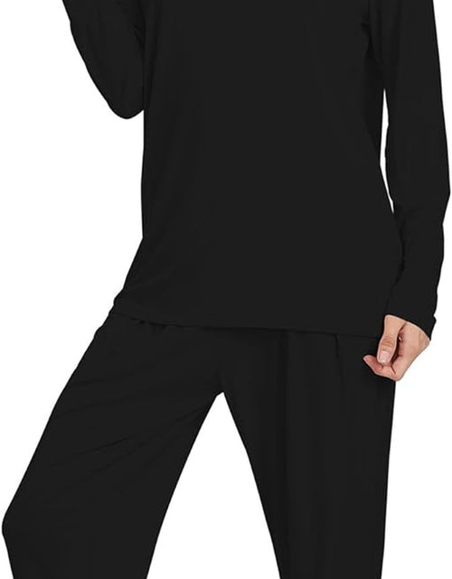 Load image into Gallery viewer, Bamboo Pajamas Set for Women Long Sleeve Sleepwear with Pants Soft Comfy Pj Lounge Sets S-4X
