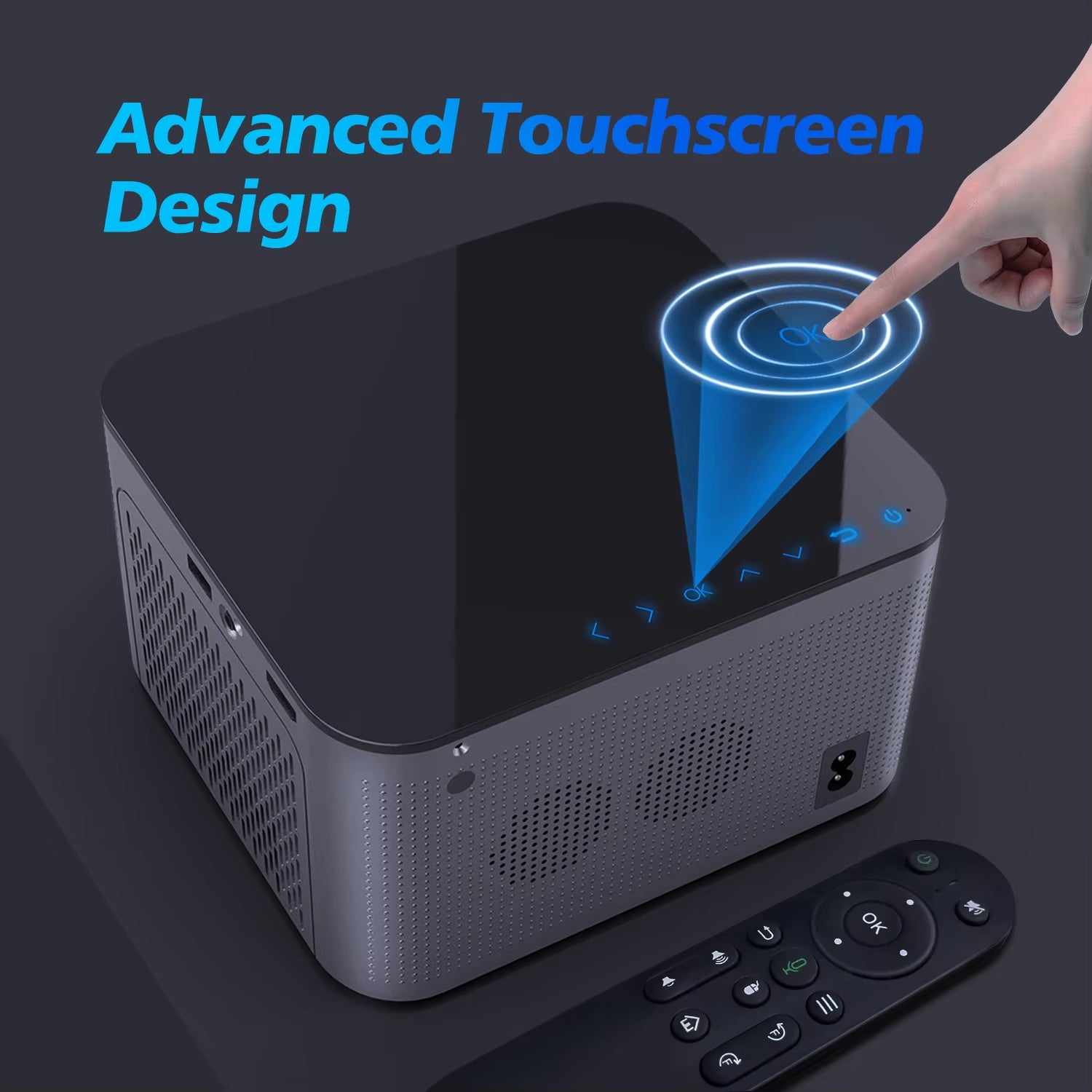 Android 11 4K Smart Projector 580ANSI 1920*1080P Full HD Wifi6 BT5.0 Allwinner H713 Voice Control Home Cinema Theater