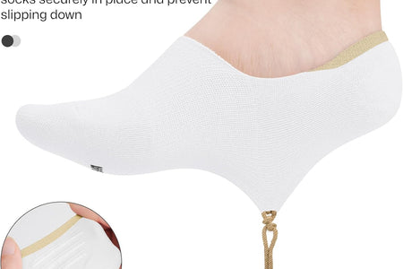No Show Socks Women Low Socks Non Slip Flat Boat Line 4/8 Pairs