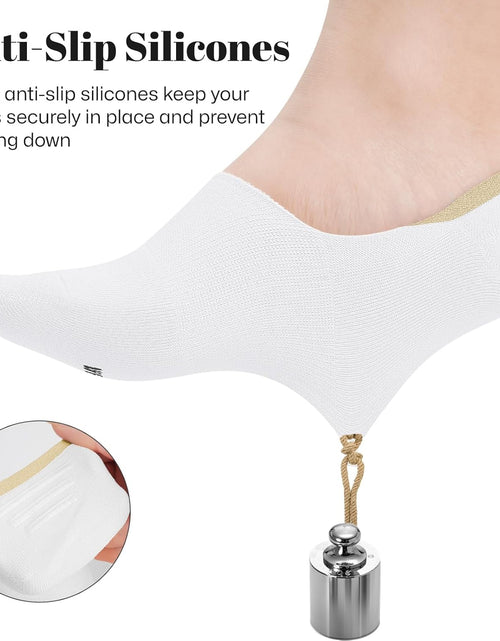 Load image into Gallery viewer, No Show Socks Women Low Socks Non Slip Flat Boat Line 4/8 Pairs
