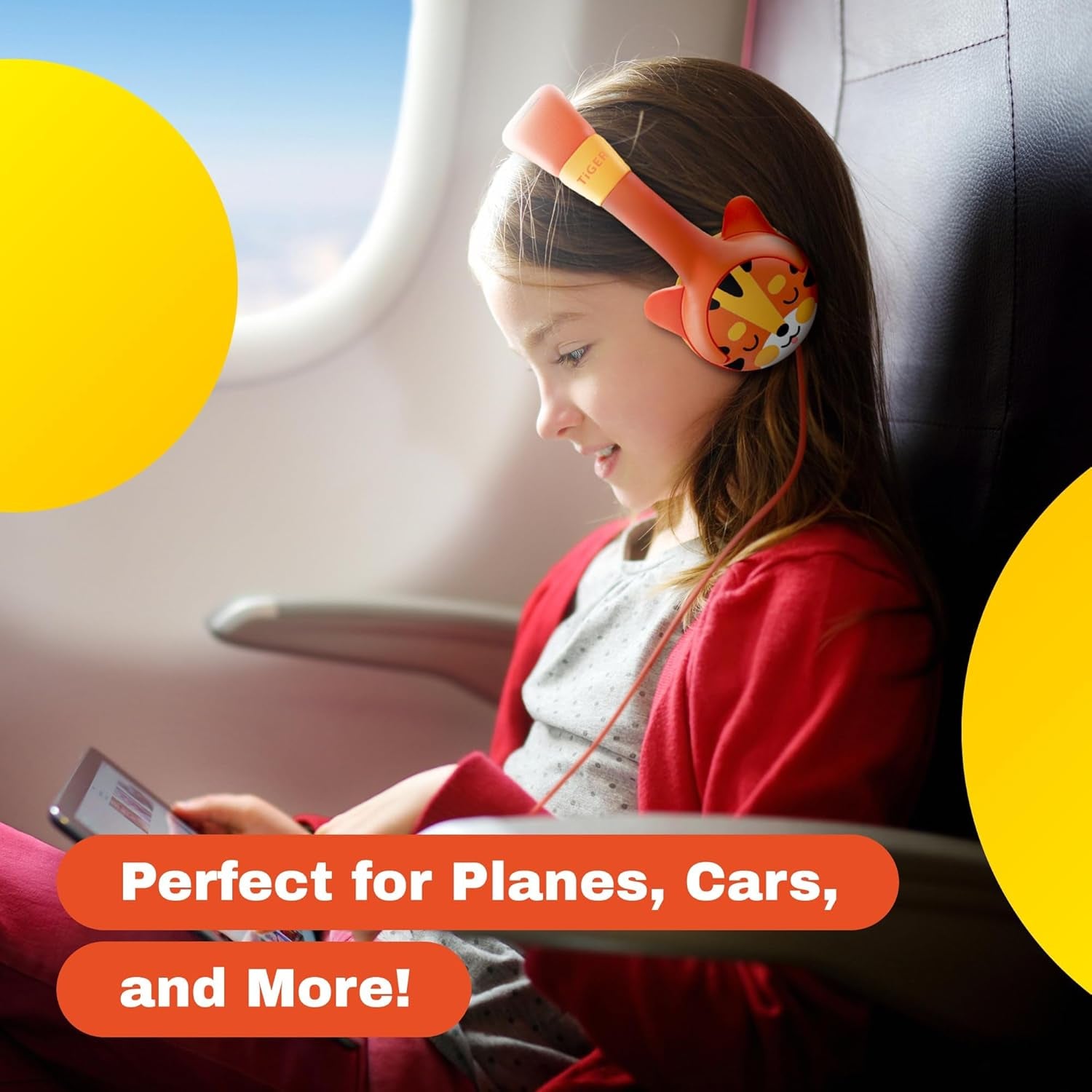 Toddler Headphones for 1 + Year Old — 85Db Volume Limited Baby Headphones for Toddlers 1-3, Infant Headphones, Wired Child Headphones for Airplane Travel, Toddler Headphones for 2 Year Old