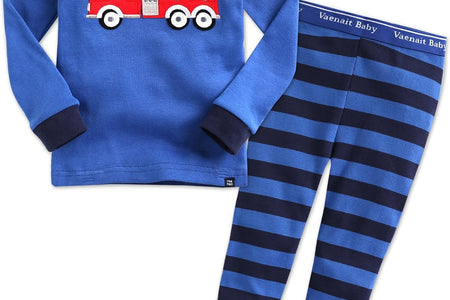 Toddler Kids Boys Girls 100% Cotton Jaws Truck Dino Snug Fit Sleepwear Pajama Pjs Set